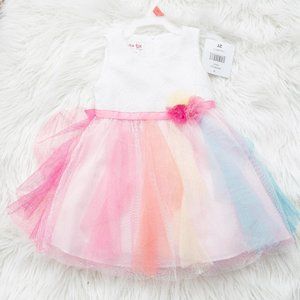 NWT 2T Rainbow Tulle Dress